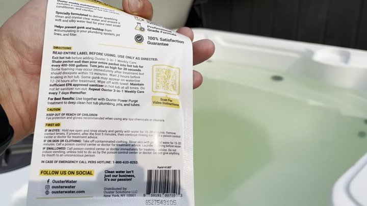 Bio Ouster Weekly Hot Tub Cleaner